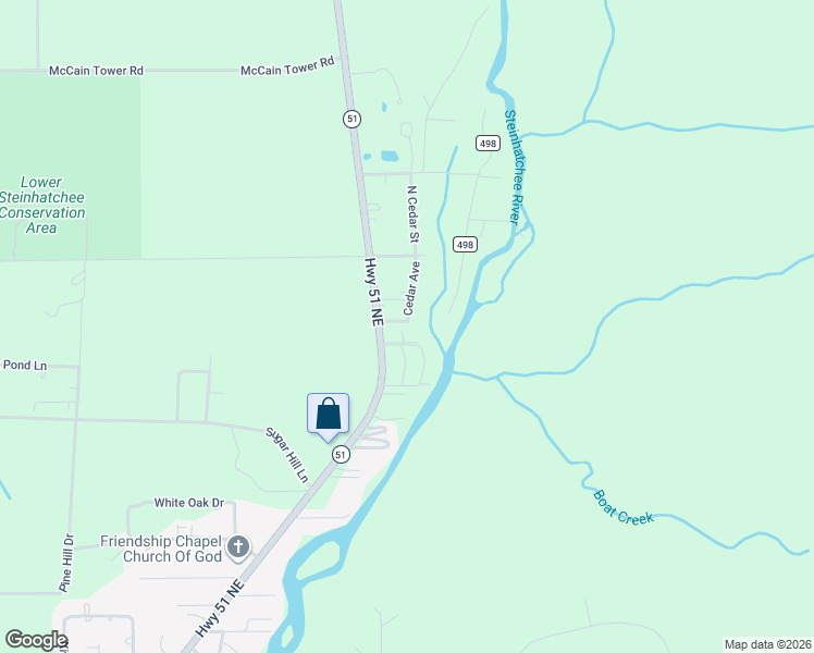 map of restaurants, bars, coffee shops, grocery stores, and more near 1808 Oak Avenue in Steinhatchee