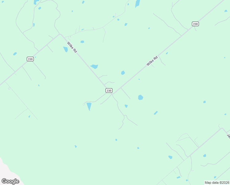 map of restaurants, bars, coffee shops, grocery stores, and more near County Road 230 in Kingsbury