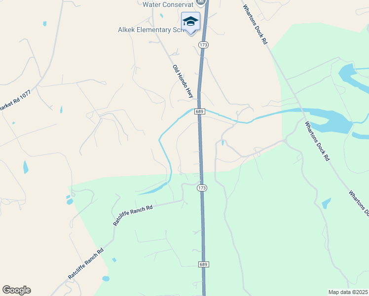 map of restaurants, bars, coffee shops, grocery stores, and more near 325 San Julian Creek Road in Bandera