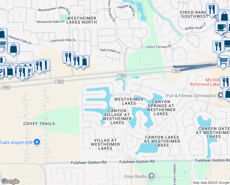 map of restaurants, bars, coffee shops, grocery stores, and more near 11506 Ryan Manor Drive in Richmond