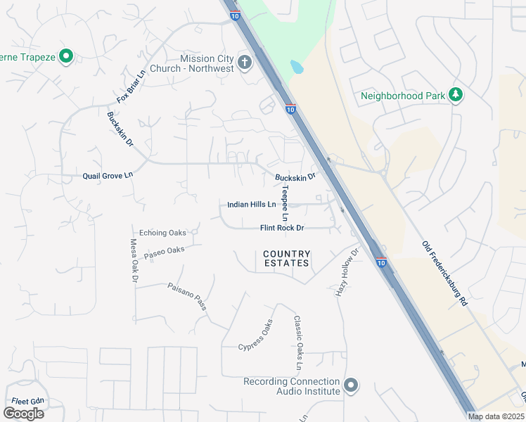 map of restaurants, bars, coffee shops, grocery stores, and more near 8606 Indian Hills Lane in Boerne