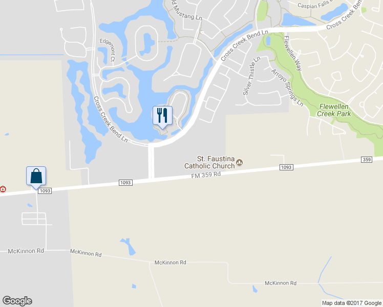 map of restaurants, bars, coffee shops, grocery stores, and more near 28218 Farm to Market 1093 in Fulshear