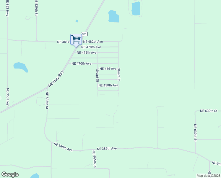 map of restaurants, bars, coffee shops, grocery stores, and more near Stuart Street in Old Town