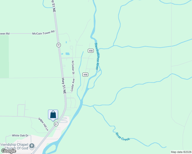map of restaurants, bars, coffee shops, grocery stores, and more near 1406 Howell Road in Perry
