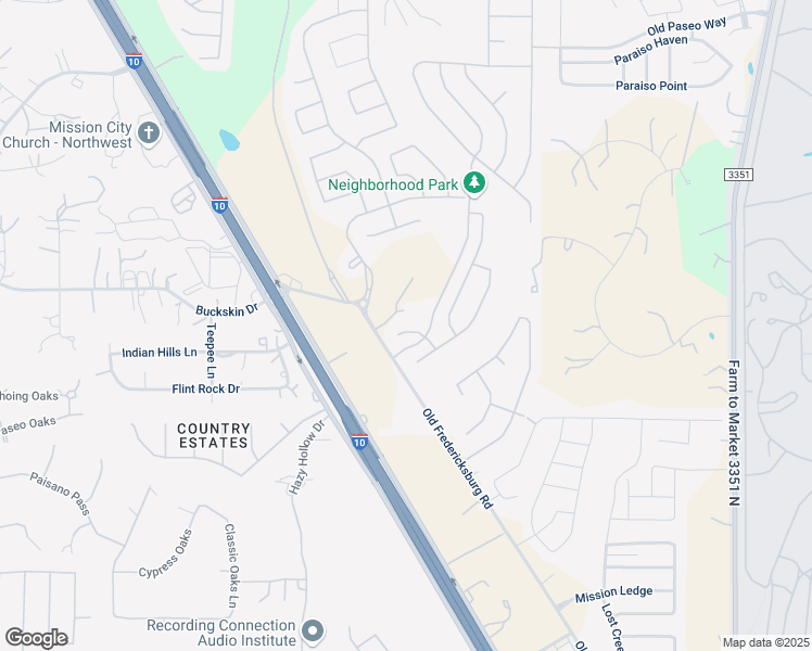 map of restaurants, bars, coffee shops, grocery stores, and more near 8115 Rustic Chase in Boerne
