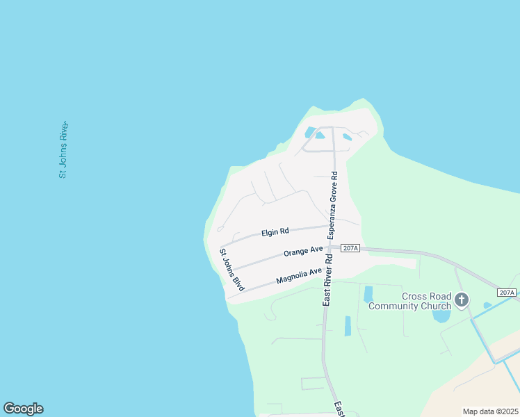 map of restaurants, bars, coffee shops, grocery stores, and more near 225 Port Comfort Drive in East Palatka
