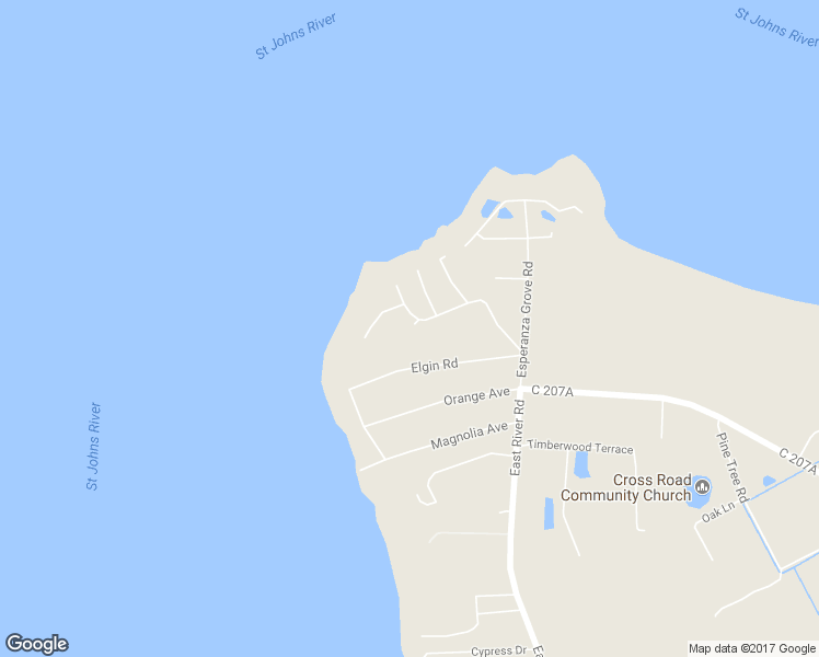 map of restaurants, bars, coffee shops, grocery stores, and more near 225 Port Comfort Drive in East Palatka