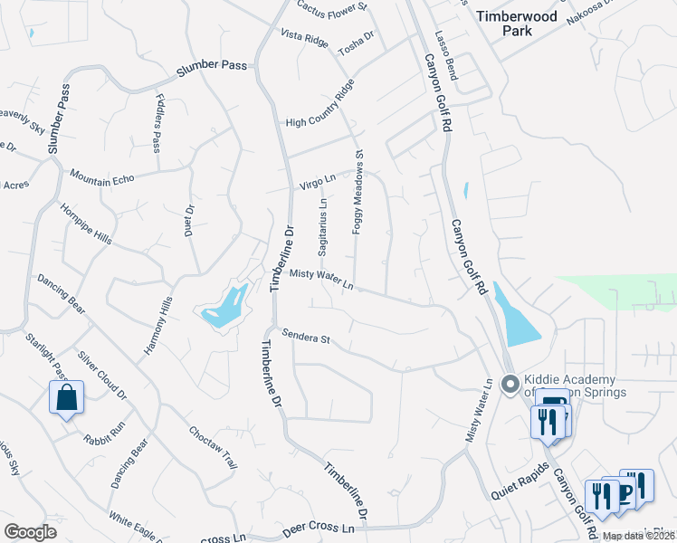 map of restaurants, bars, coffee shops, grocery stores, and more near 26702 Sagitarius Lane in San Antonio