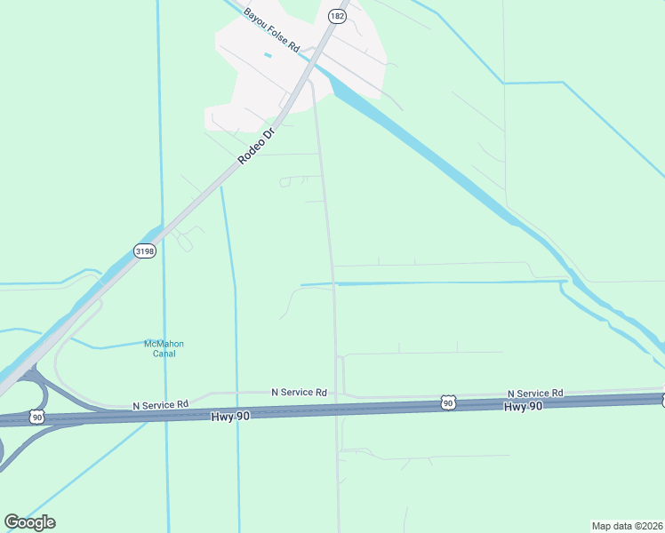 map of restaurants, bars, coffee shops, grocery stores, and more near 196 Louisiana 653 in Raceland