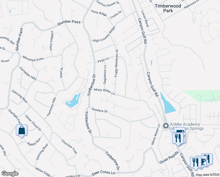 map of restaurants, bars, coffee shops, grocery stores, and more near 26702 Sagitarius Lane in San Antonio