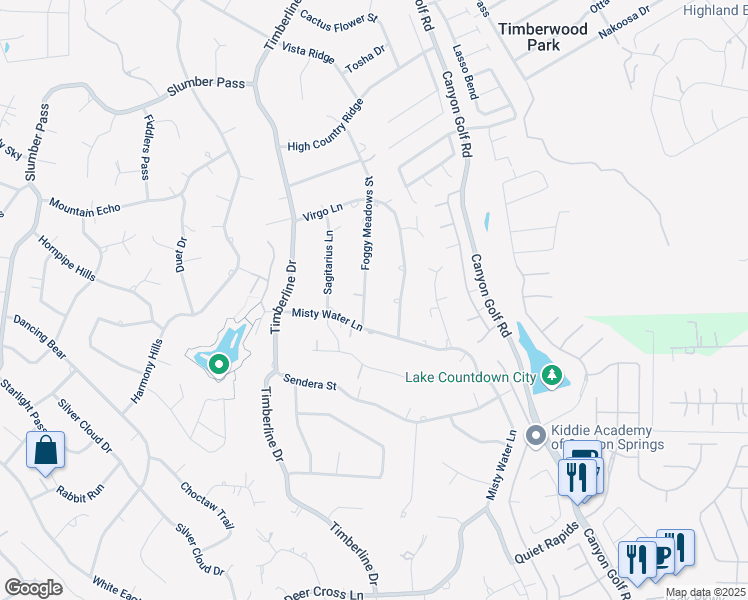map of restaurants, bars, coffee shops, grocery stores, and more near 26704 Foggy Meadows Street in San Antonio