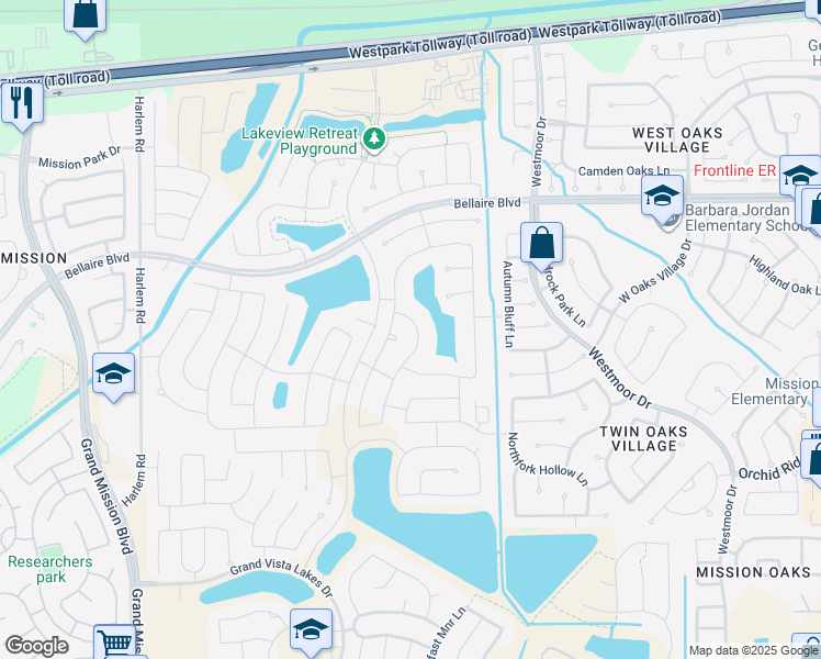 map of restaurants, bars, coffee shops, grocery stores, and more near 7211 Flintrock Hollow Trail in Richmond