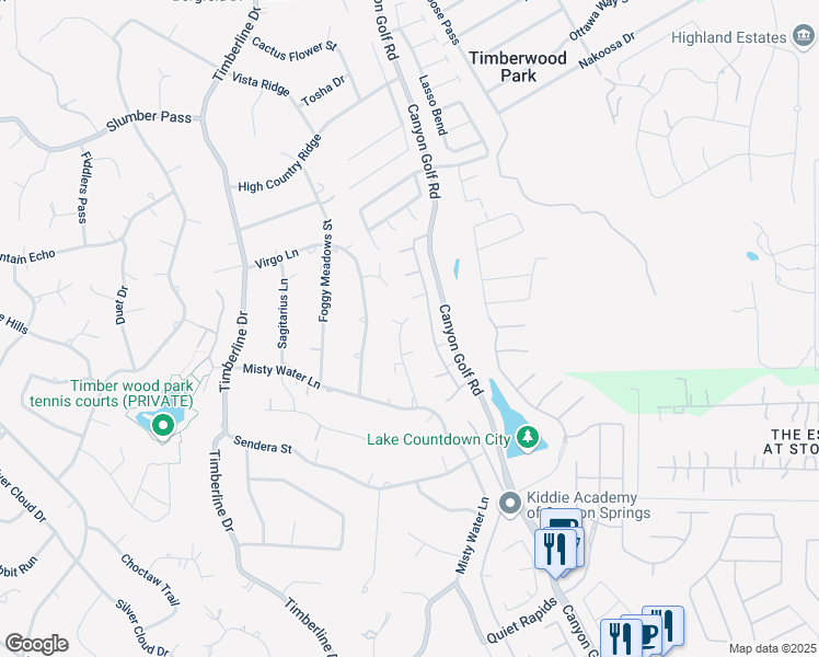 map of restaurants, bars, coffee shops, grocery stores, and more near 26708 Snuggle Valley in San Antonio