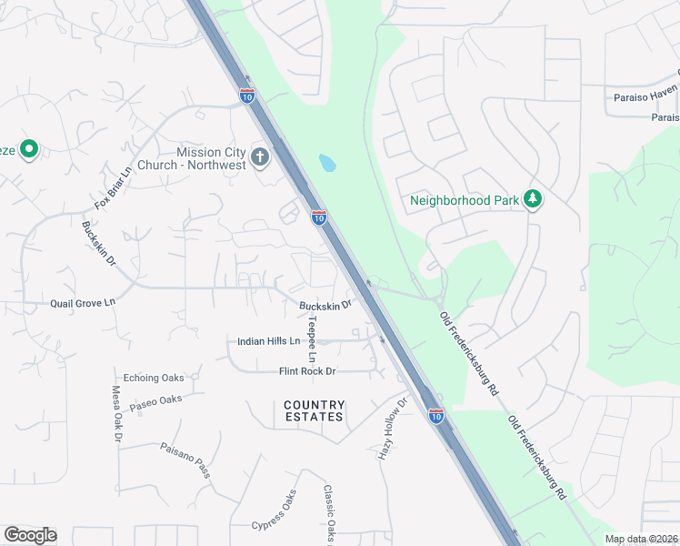 map of restaurants, bars, coffee shops, grocery stores, and more near 26741 Interstate 10 in Boerne