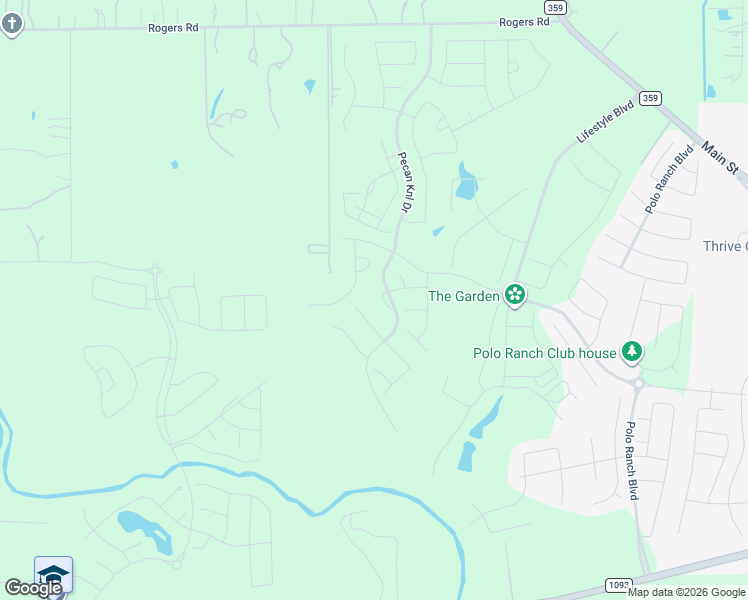 map of restaurants, bars, coffee shops, grocery stores, and more near 7914 Ridgeside Drive in Fulshear