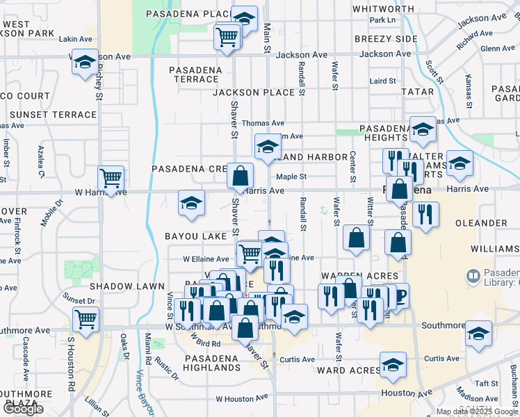 map of restaurants, bars, coffee shops, grocery stores, and more near 910 Main Street in Pasadena