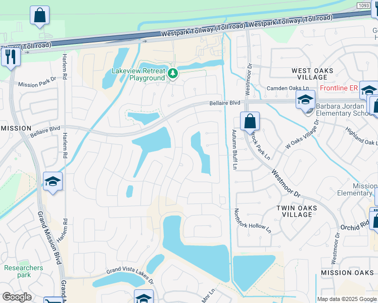 map of restaurants, bars, coffee shops, grocery stores, and more near 7211 Flintrock Hollow Trail in Richmond