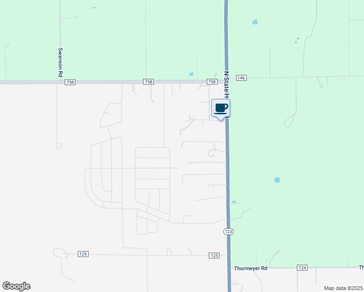map of restaurants, bars, coffee shops, grocery stores, and more near 9350 Texas 123 in Seguin