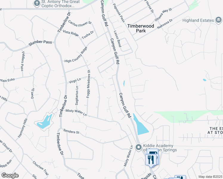 map of restaurants, bars, coffee shops, grocery stores, and more near 3803 Abbey Circle in San Antonio