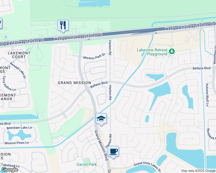 map of restaurants, bars, coffee shops, grocery stores, and more near 7307 Rustic Chase Drive in Richmond