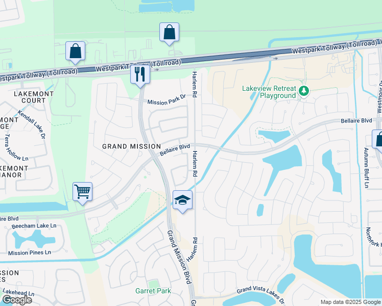 map of restaurants, bars, coffee shops, grocery stores, and more near 7307 Rustic Chase Drive in Richmond