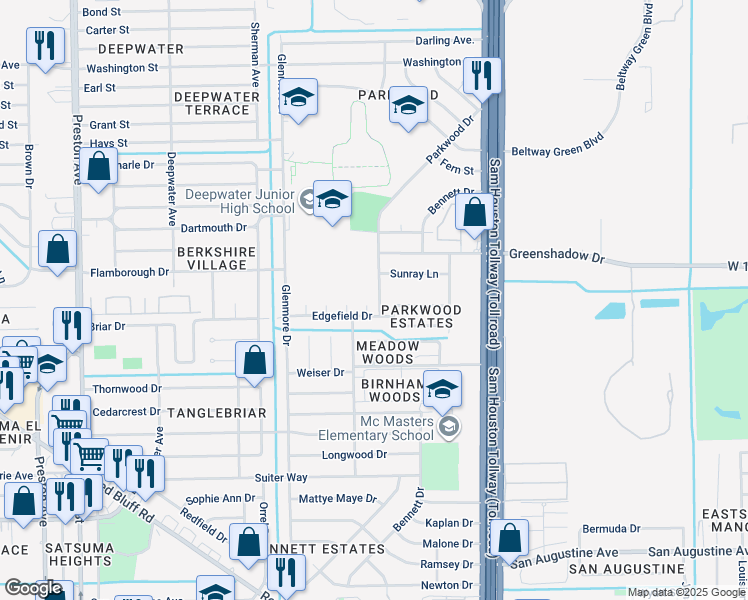 map of restaurants, bars, coffee shops, grocery stores, and more near 701 Omega Circle in Pasadena