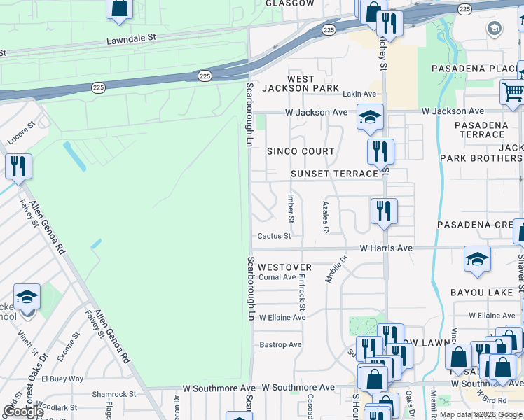 map of restaurants, bars, coffee shops, grocery stores, and more near 1403 Susan St in Pasadena
