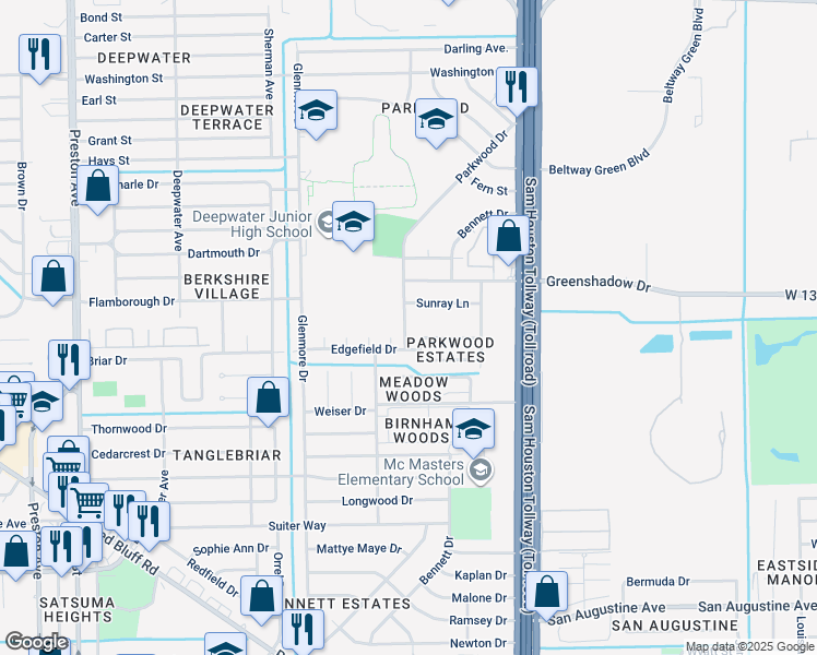 map of restaurants, bars, coffee shops, grocery stores, and more near 701 Omega Circle in Pasadena