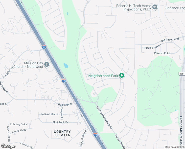 map of restaurants, bars, coffee shops, grocery stores, and more near 27027 Oleander Chase in Boerne
