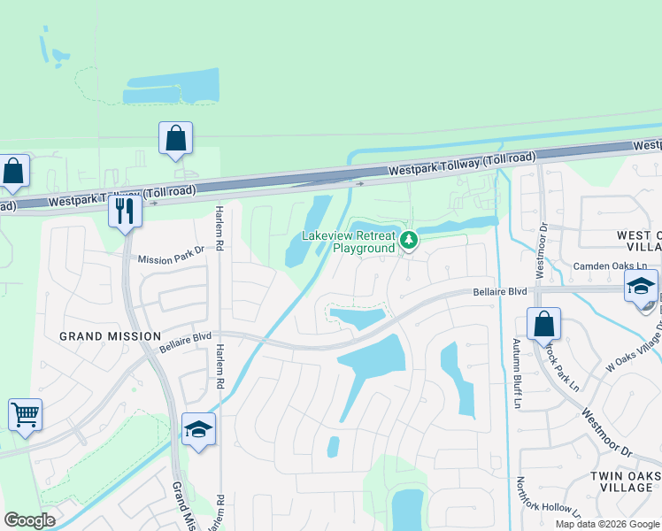 map of restaurants, bars, coffee shops, grocery stores, and more near 7014 Arcadia Meadow Court in Richmond