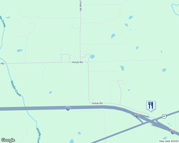 map of restaurants, bars, coffee shops, grocery stores, and more near 2745 Holub Road in Schulenburg