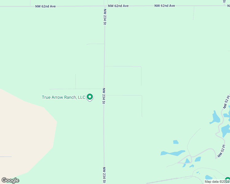 map of restaurants, bars, coffee shops, grocery stores, and more near 5009 Northwest 234 Street in Newberry