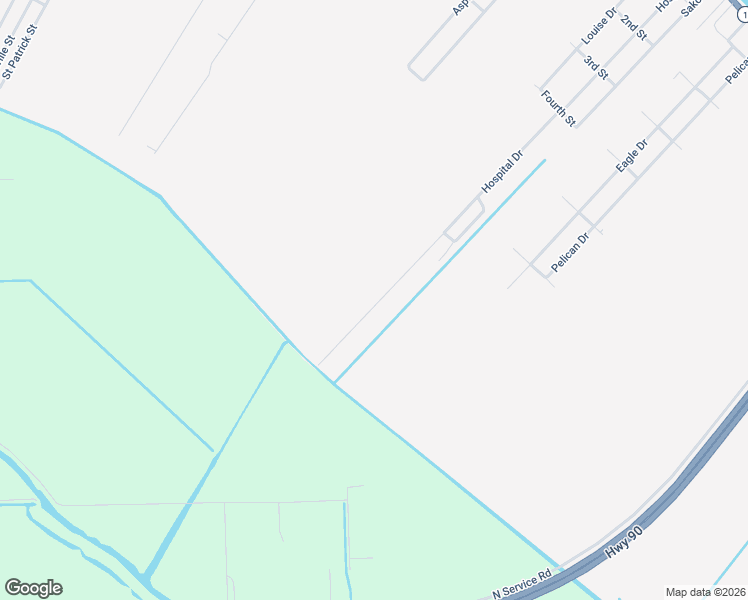map of restaurants, bars, coffee shops, grocery stores, and more near 574 Hospital Drive in Raceland