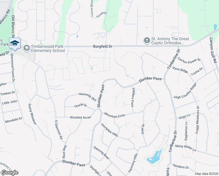 map of restaurants, bars, coffee shops, grocery stores, and more near 28003 Yodel Hills in San Antonio