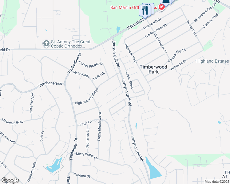 map of restaurants, bars, coffee shops, grocery stores, and more near 726 Trinity Star in San Antonio