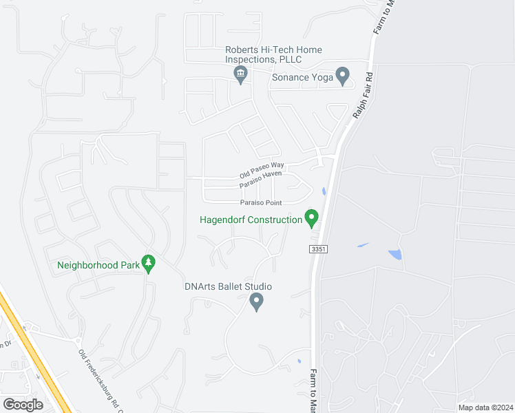map of restaurants, bars, coffee shops, grocery stores, and more near 7526 Paraiso Point in Boerne