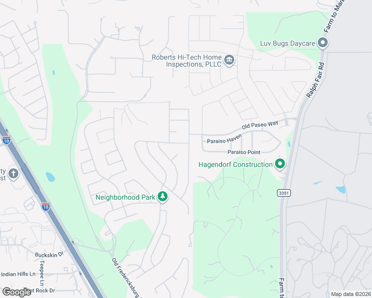 map of restaurants, bars, coffee shops, grocery stores, and more near 27207 Smokey Chase in Boerne
