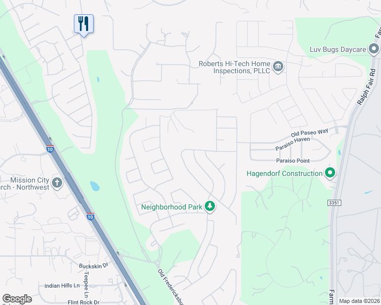 map of restaurants, bars, coffee shops, grocery stores, and more near 8031 Mystic Chase in Boerne