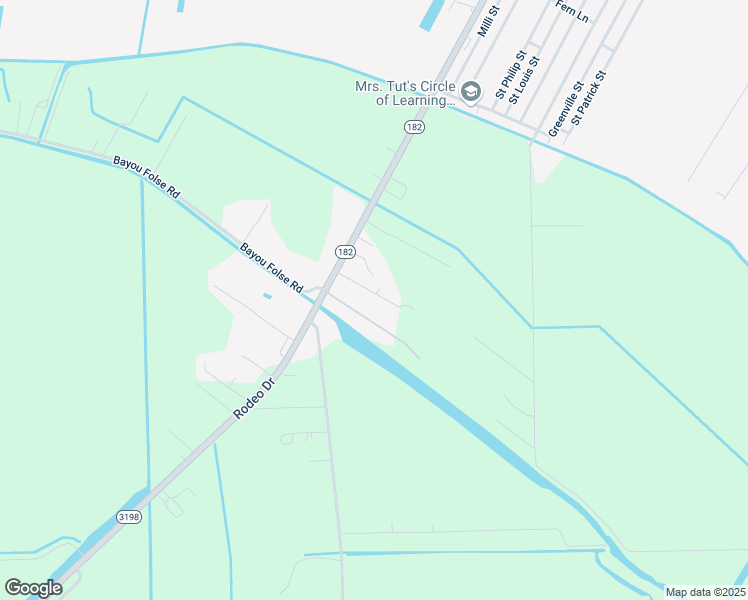 map of restaurants, bars, coffee shops, grocery stores, and more near 152 Folse Road in Raceland