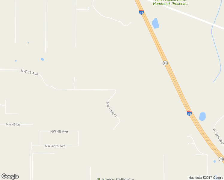 map of restaurants, bars, coffee shops, grocery stores, and more near 6529 Northwest 56 Avenue in Gainesville