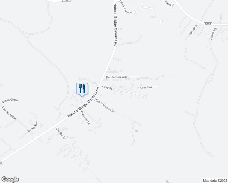 map of restaurants, bars, coffee shops, grocery stores, and more near 8932 Easy Street in San Antonio