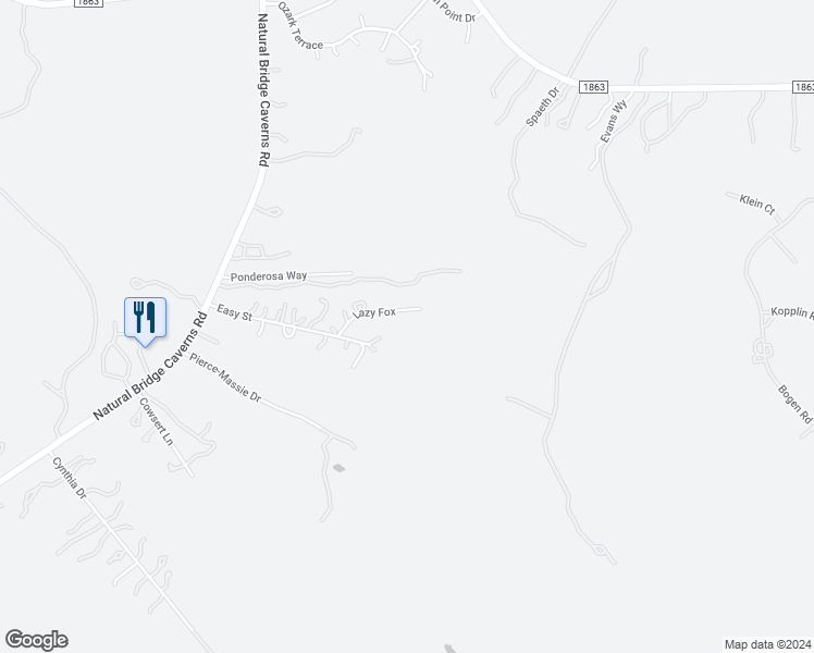 map of restaurants, bars, coffee shops, grocery stores, and more near 9224 Lazy Fox in San Antonio