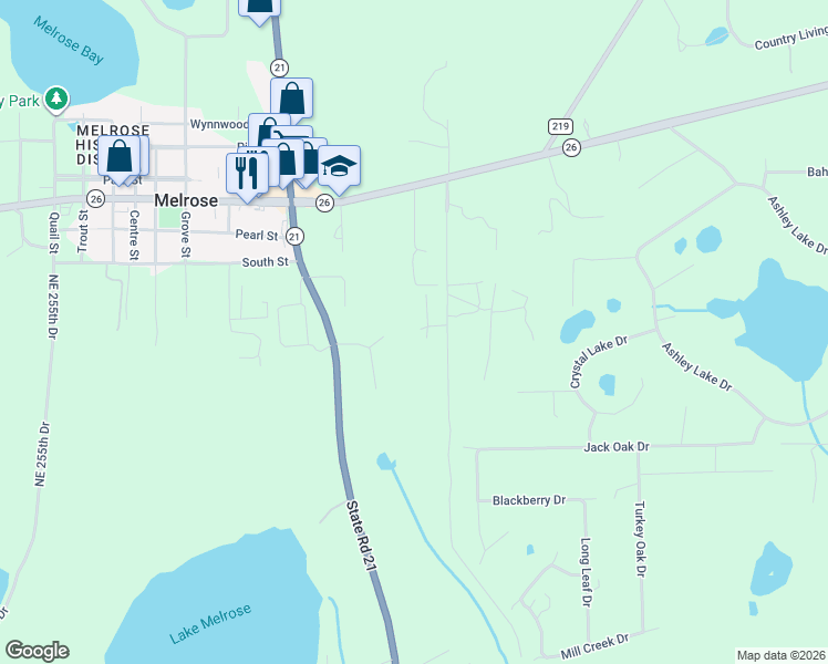 map of restaurants, bars, coffee shops, grocery stores, and more near 209 Powerline Road in Melrose
