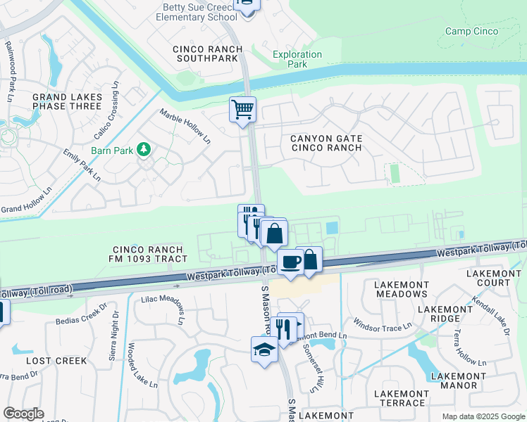 map of restaurants, bars, coffee shops, grocery stores, and more near in 
