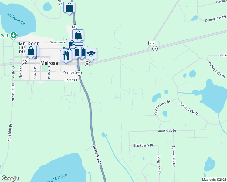 map of restaurants, bars, coffee shops, grocery stores, and more near 209 Powerline Road in Melrose