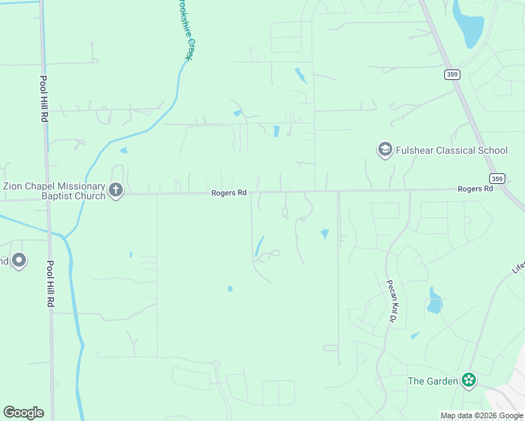 map of restaurants, bars, coffee shops, grocery stores, and more near 32601 Rogers Road in Fulshear