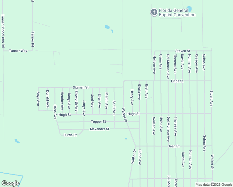 map of restaurants, bars, coffee shops, grocery stores, and more near 318 Scott Avenue in Interlachen