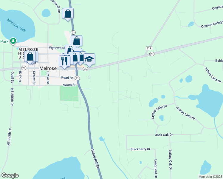 map of restaurants, bars, coffee shops, grocery stores, and more near 135 Richardson Lane in Melrose