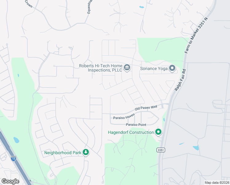 map of restaurants, bars, coffee shops, grocery stores, and more near 7827 Paraiso Crest in Boerne