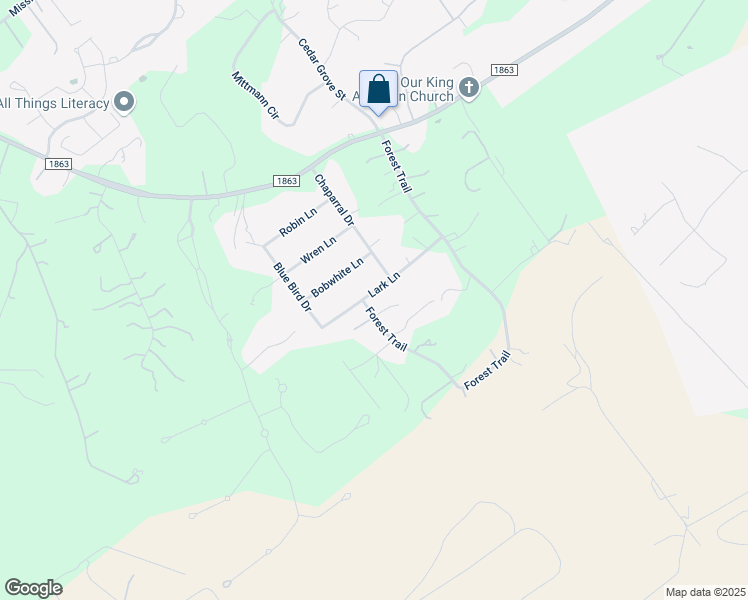 map of restaurants, bars, coffee shops, grocery stores, and more near 359 Lark Lane in New Braunfels